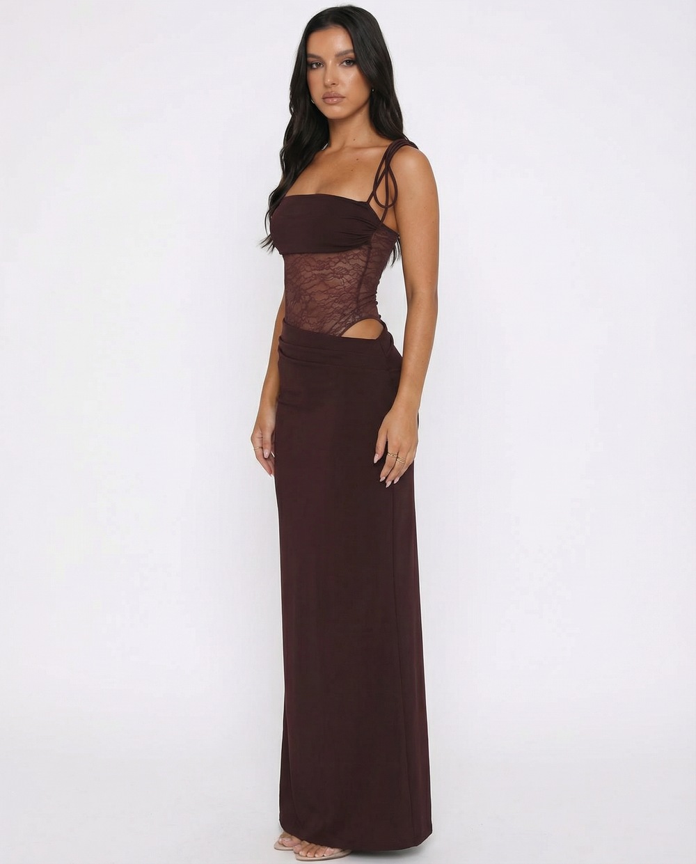 Jessica | Lace Panel Maxi