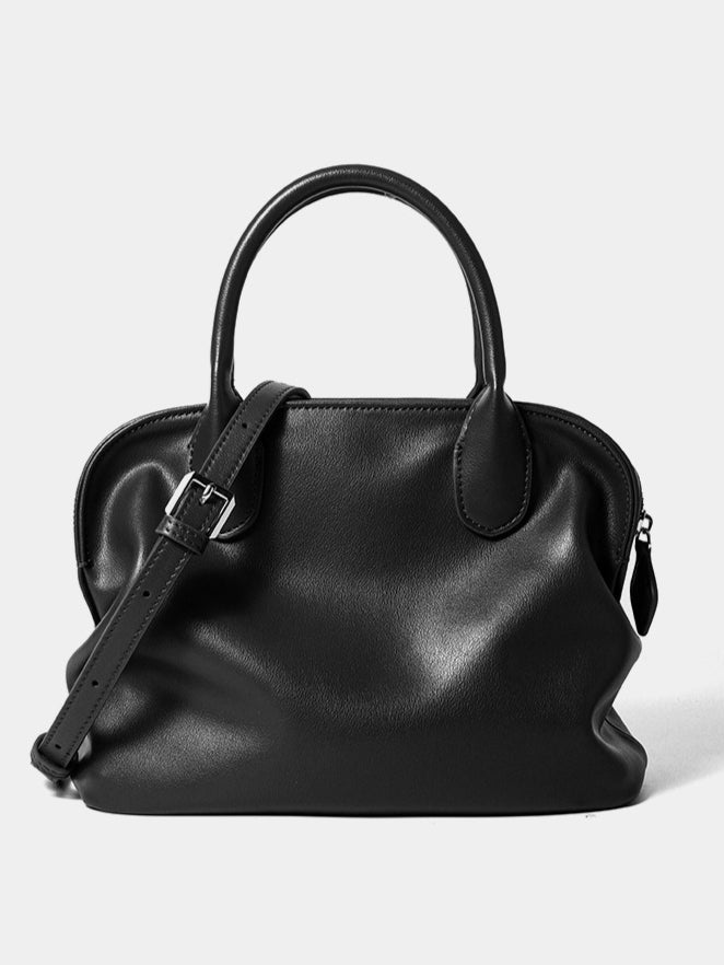 The Cambridge Folio Genuine Leather Crossbody Bag with Flap Closure