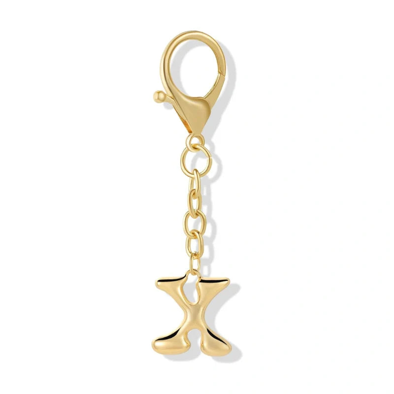 Bubble Initial Letter - Bag Charm