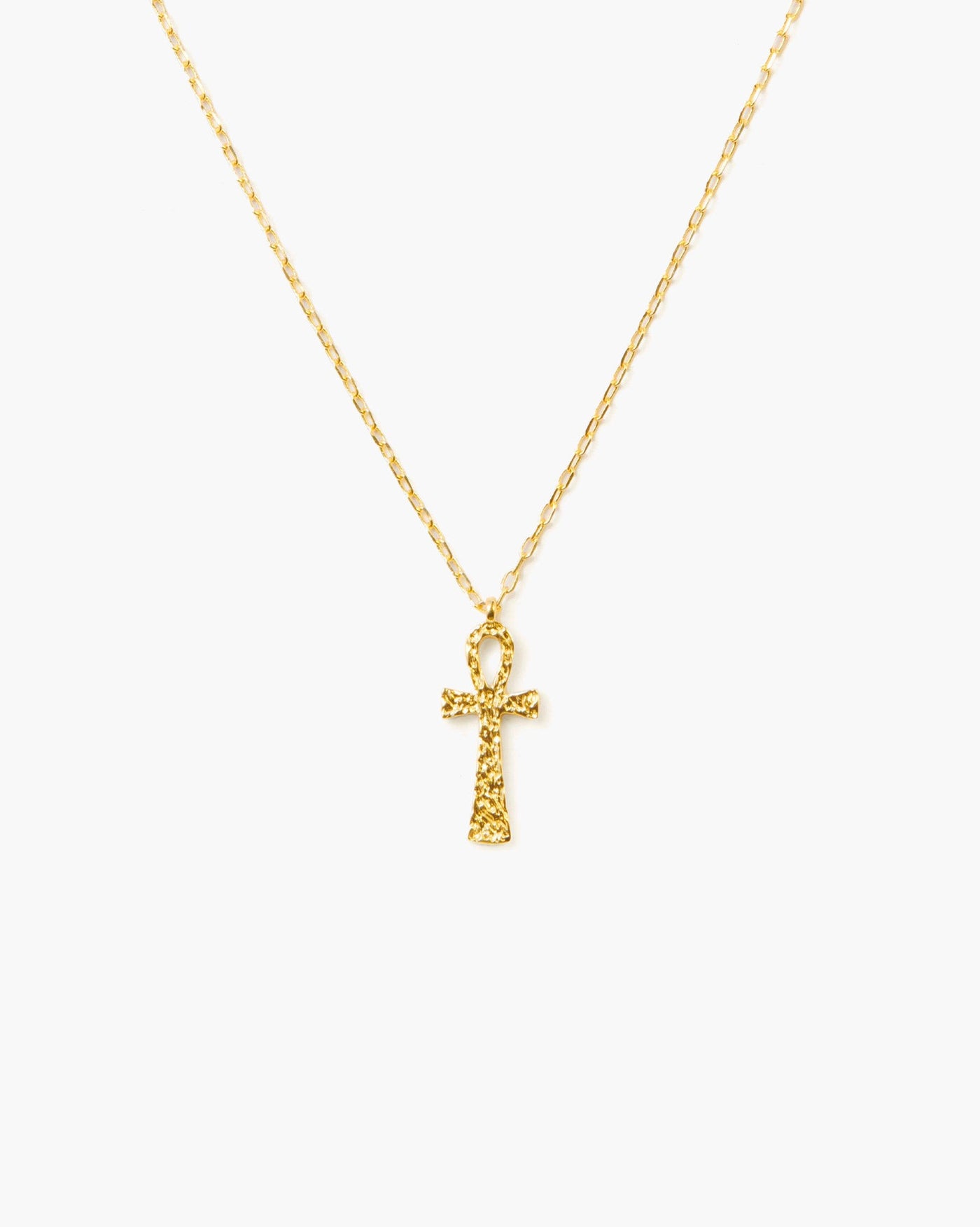 Textured Ankh Necklace