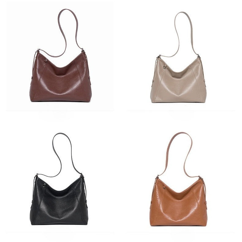 The Heritage Boston Genuine Leather Bag - Classic Top-Handle Bowling Tote