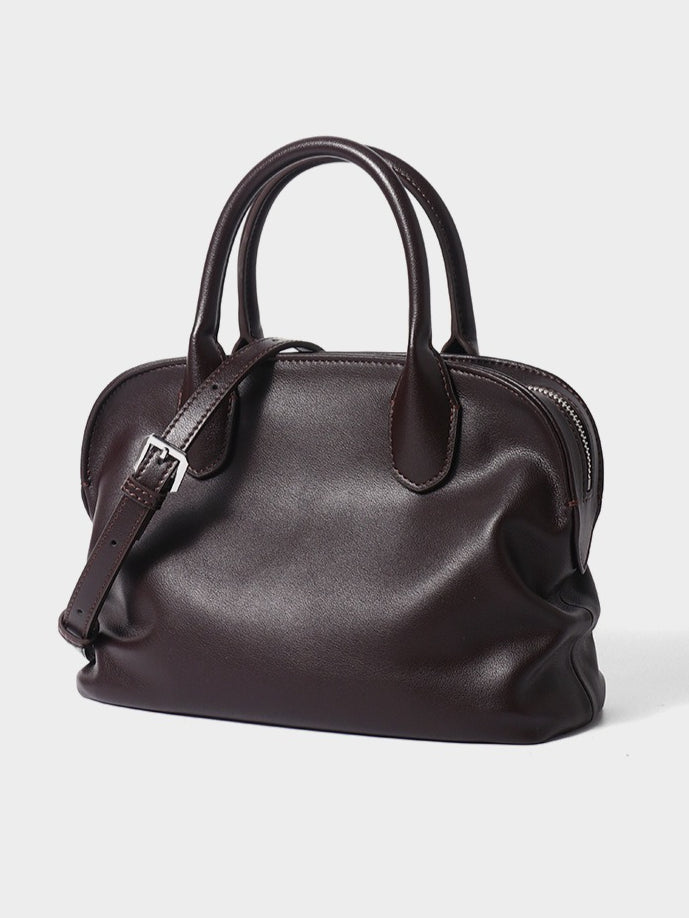 The Cambridge Folio Genuine Leather Crossbody Bag with Flap Closure