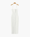Halter Neck Slim Fit Maxi Dress
