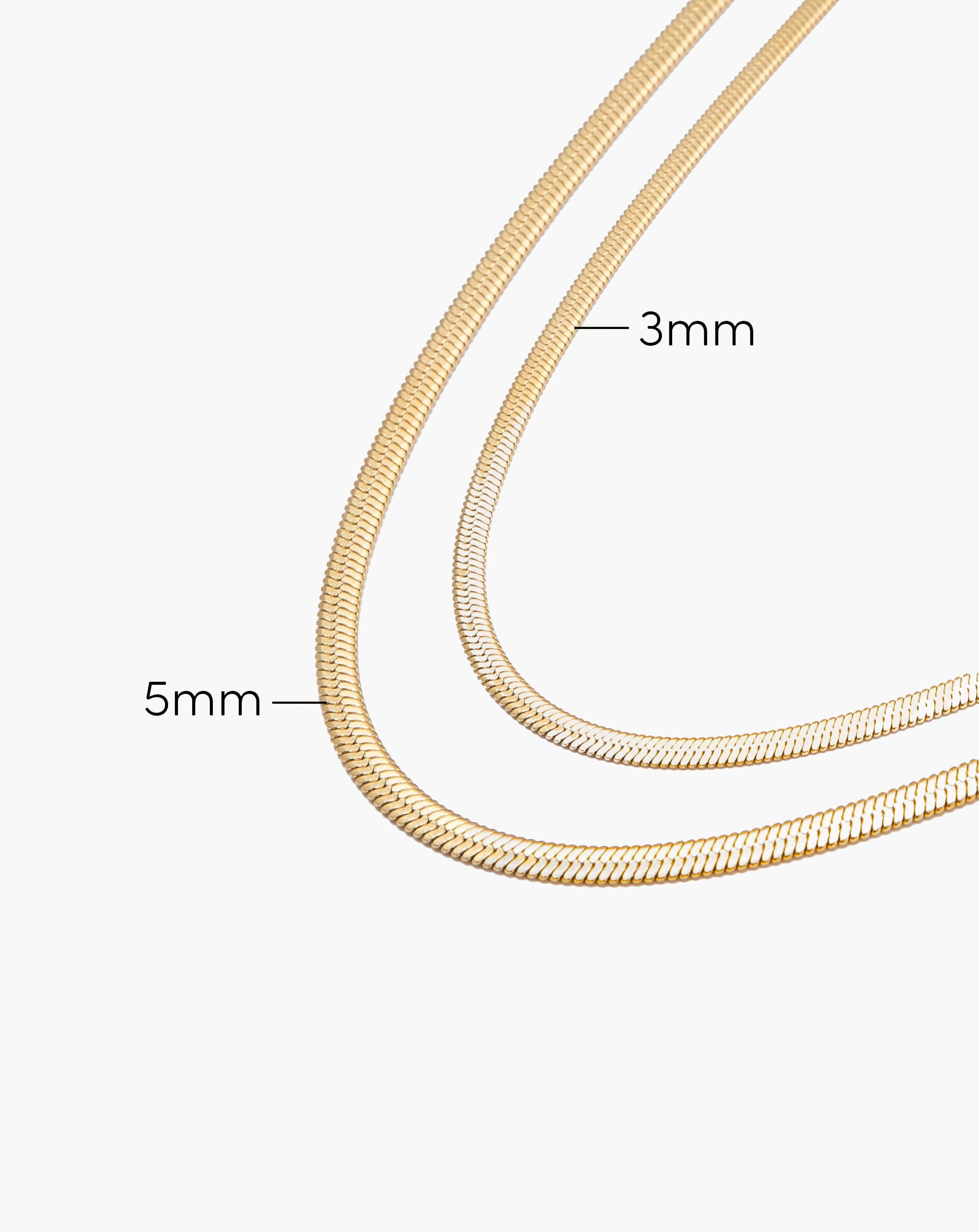 5mm Herringbone Chain Necklace