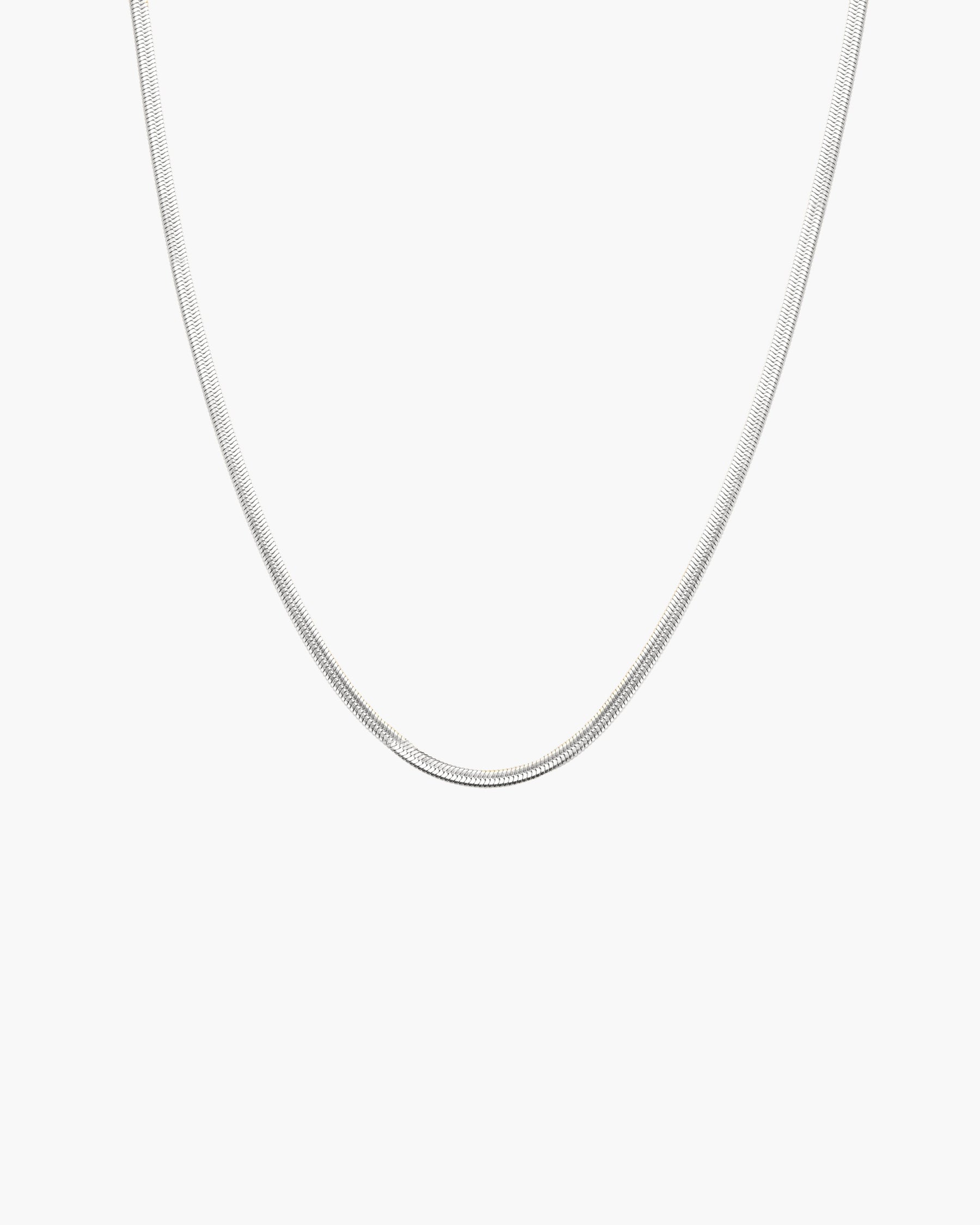 3mm Herringbone Chain Necklace