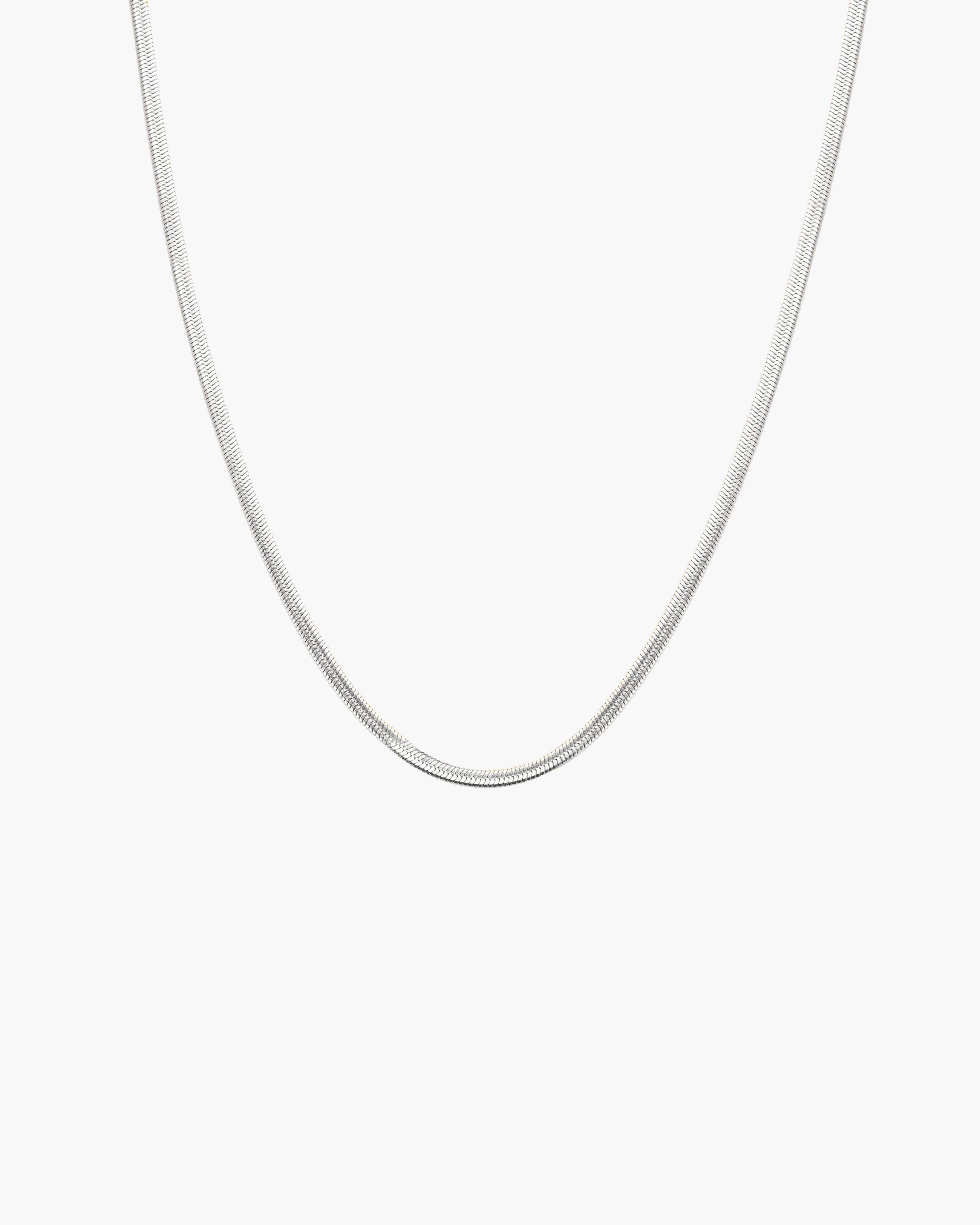 3mm Herringbone Chain Necklace