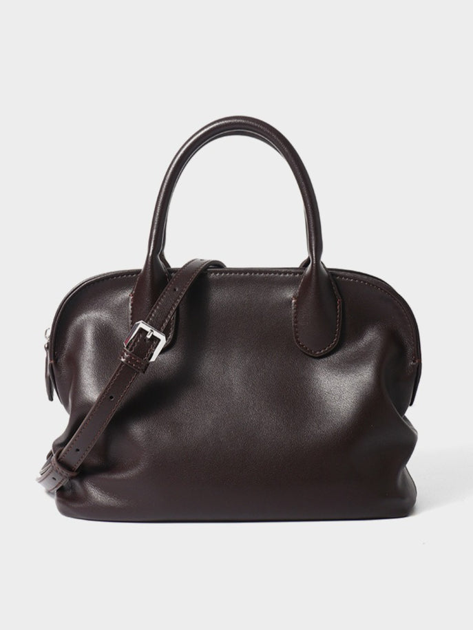 The Cambridge Folio Genuine Leather Crossbody Bag with Flap Closure