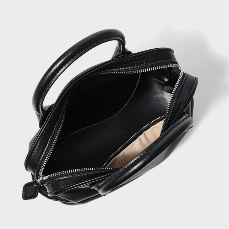The Cambridge Folio Genuine Leather Crossbody Bag with Flap Closure