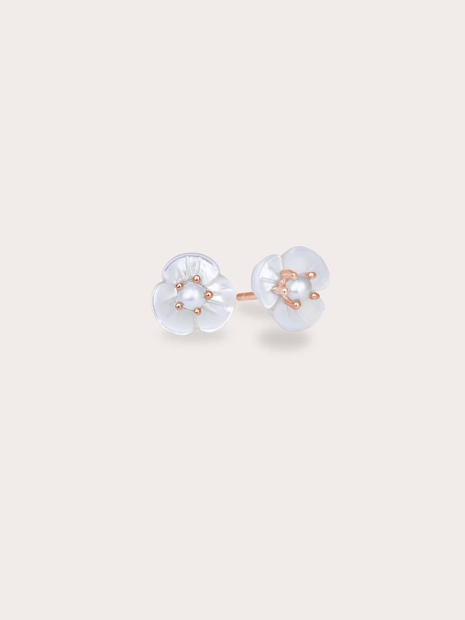 Carved Snowdrop Drop Earrings