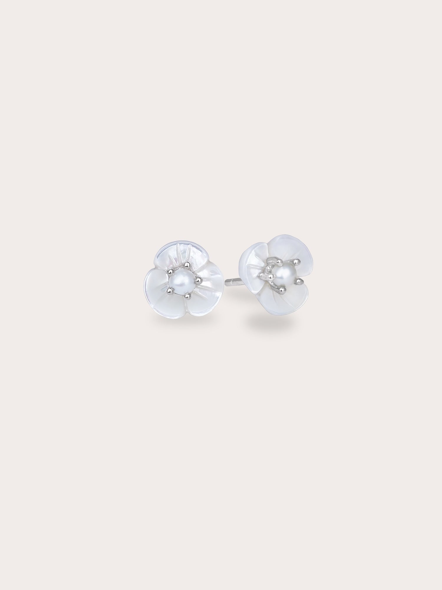 Carved Snowdrop Drop Earrings