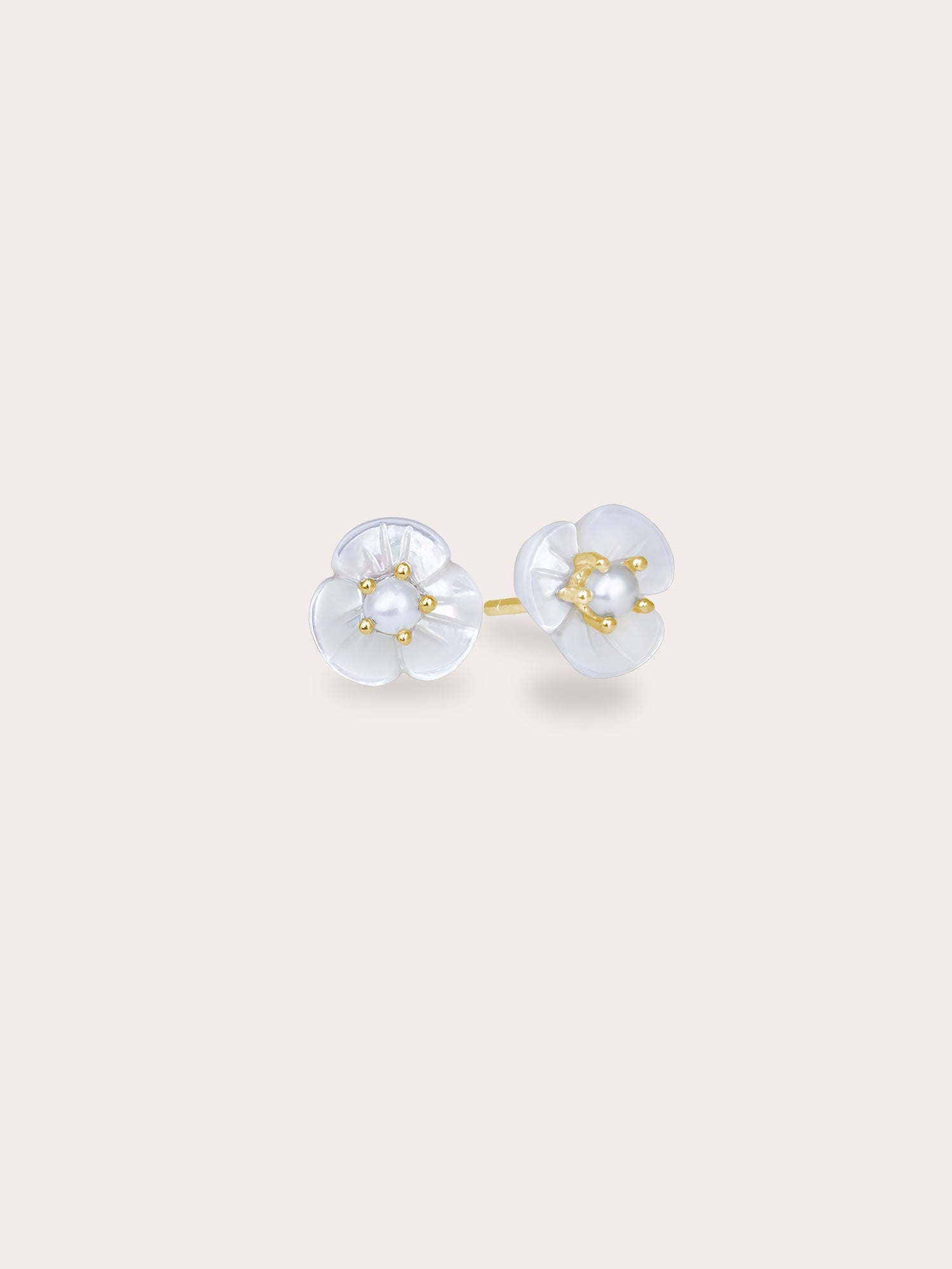 Carved Snowdrop Drop Earrings