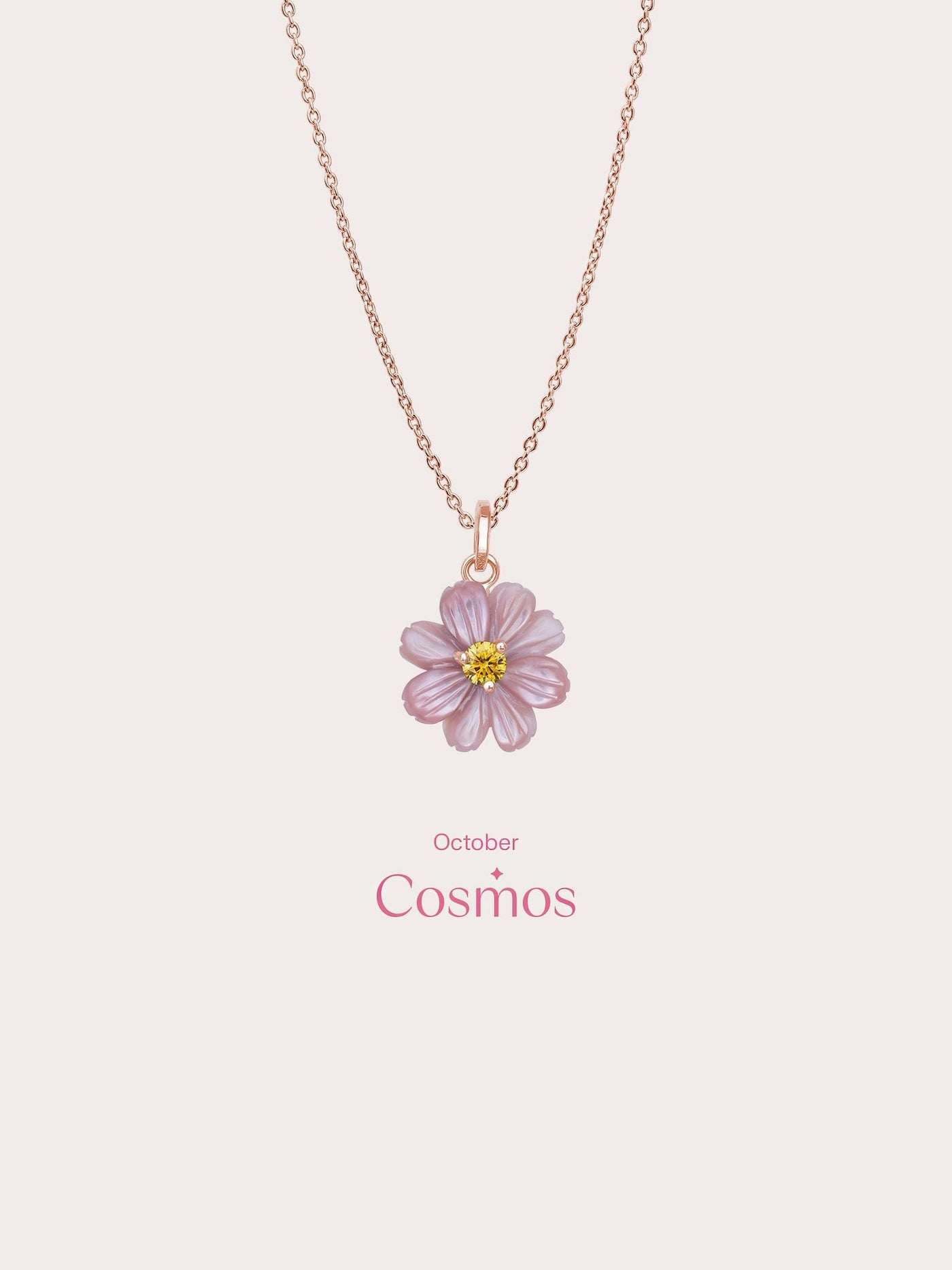 Carved Cosmos Necklace