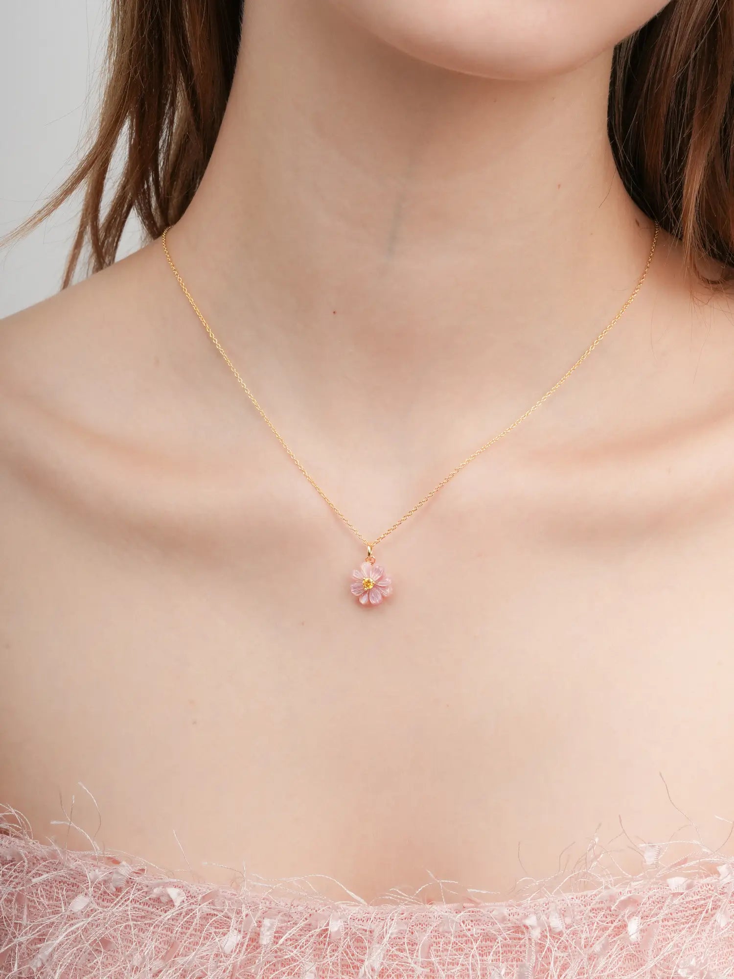 Carved Cosmos Necklace