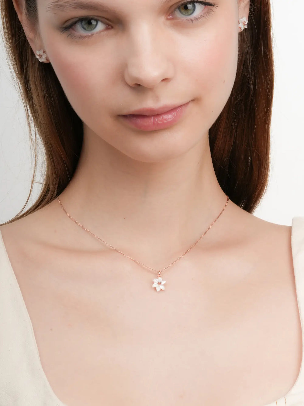 Carved Lily Necklace