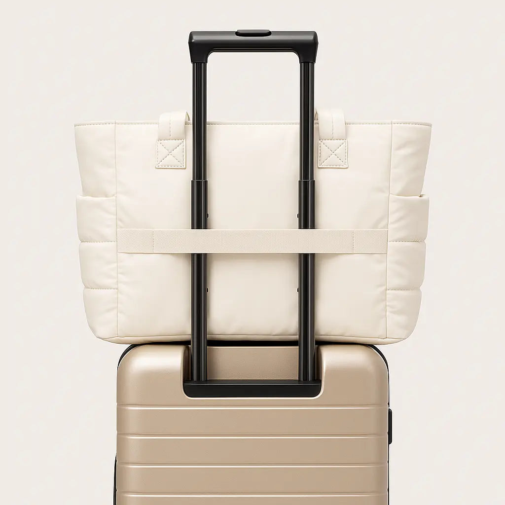 Cloudy - The Roomy Puffy Tote Bag (Fall Edition)