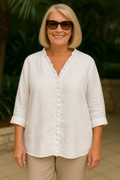 Maribel | Soft Ruffle Blouse -  for Real Comfort