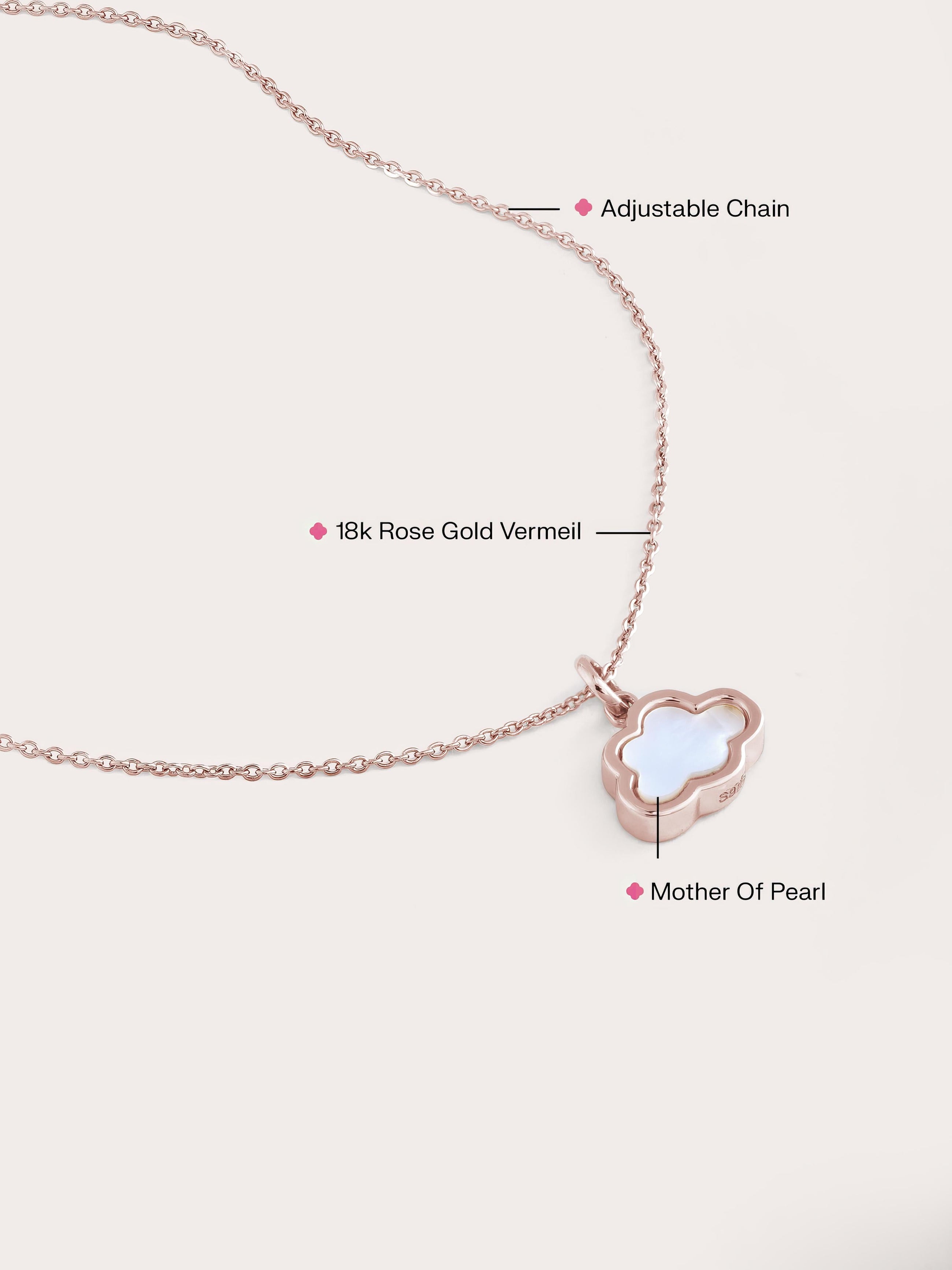 Mother of Pearl Cloud Reversible Necklace