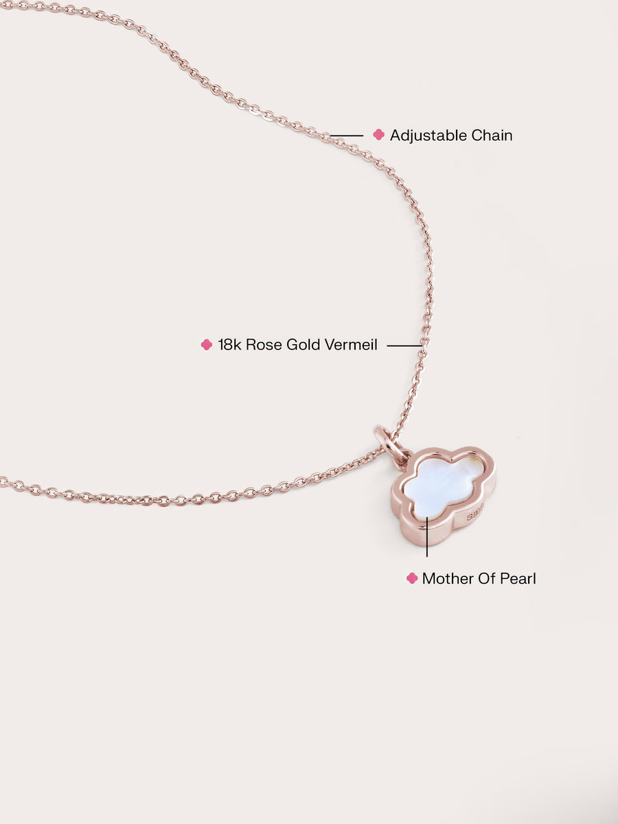 Mother of Pearl Cloud Reversible Necklace