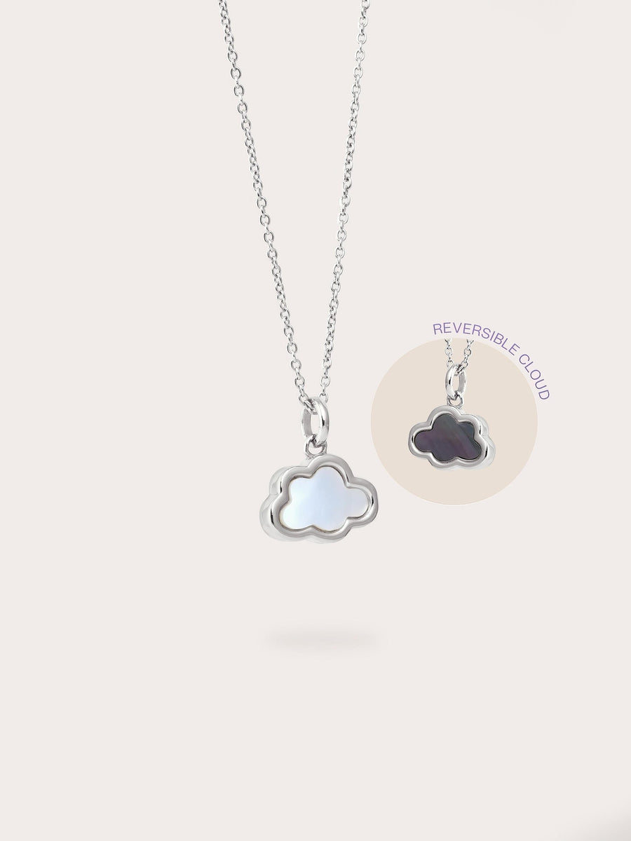 Mother of Pearl Cloud Reversible Necklace