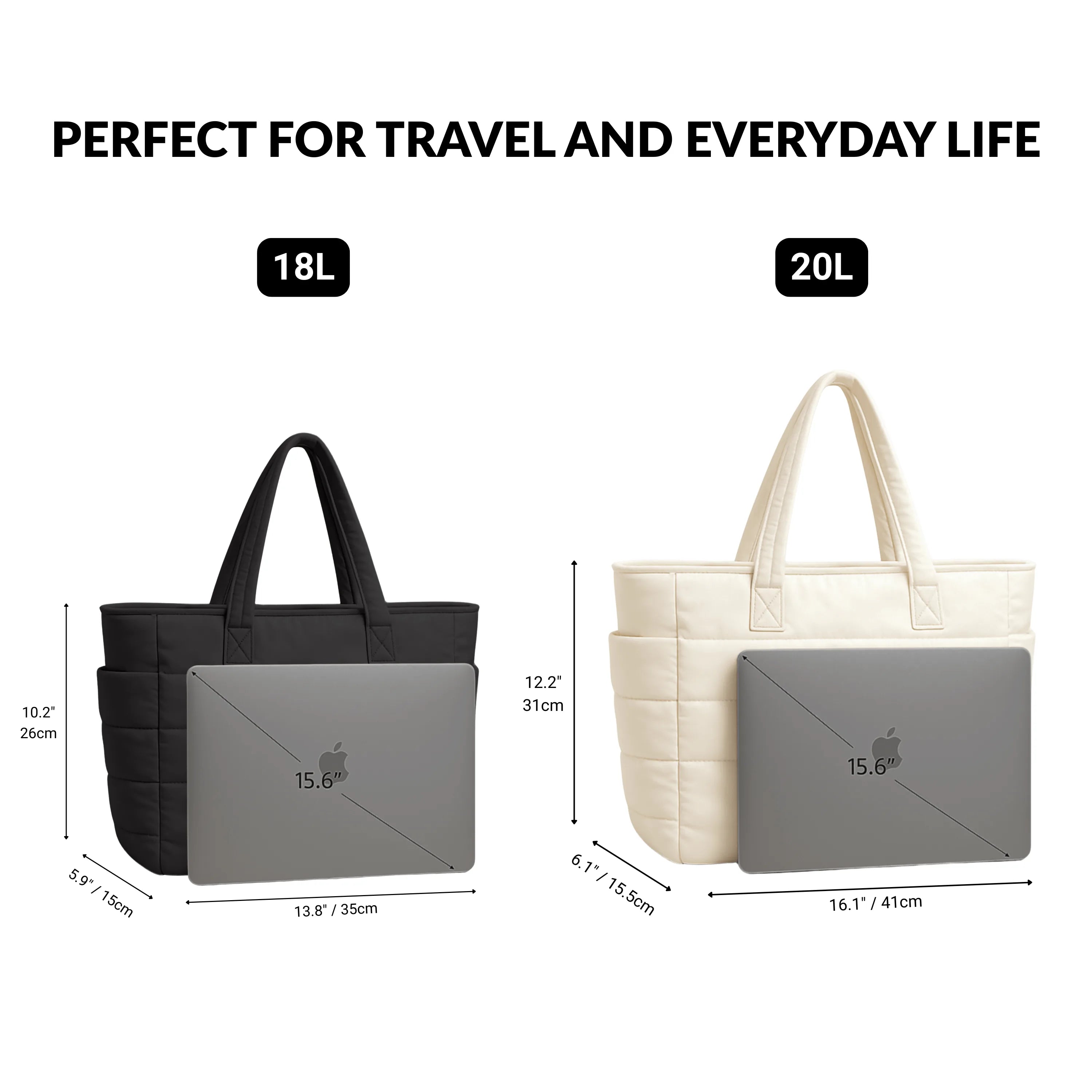 Cloudy - The Roomy Puffy Tote Bag