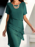 Aria - Timeless Chiffon Layered Dress