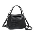 Women's Genuine Leather Croc-Embossed Crossbody Bag