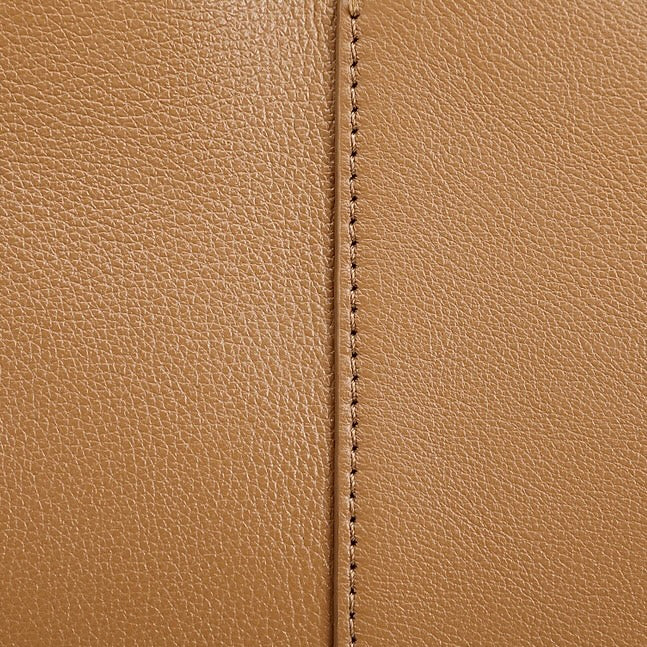 Genuine Leather Arch-Handle Minimalist Commuter Crossbody Bag