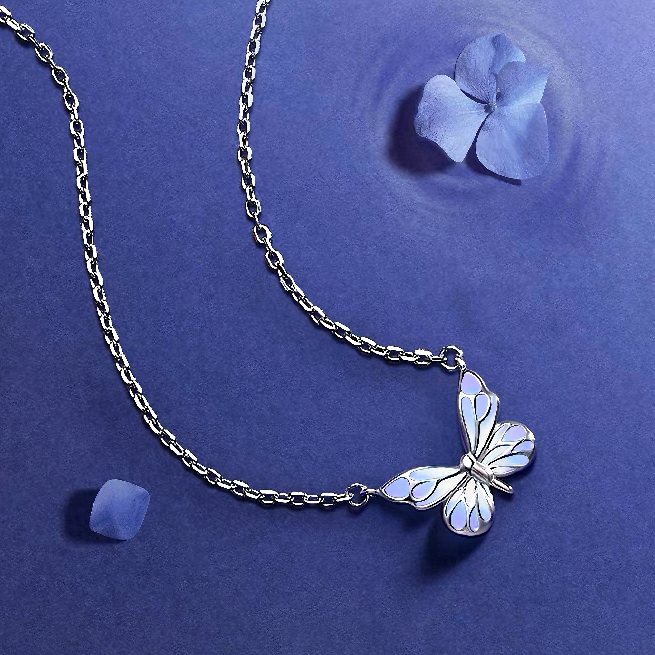 [Limited Edition] Dreamy Purple Butterfly Jewelry 2-in-1 Set