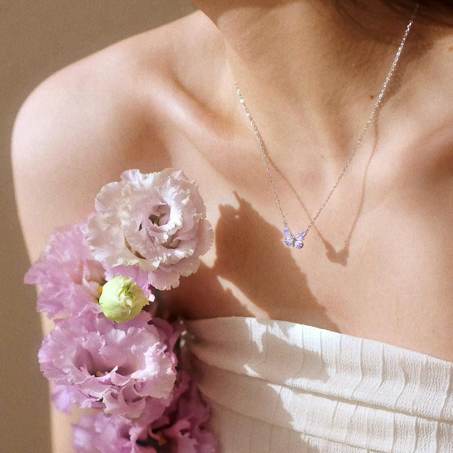 [Limited Edition] Dreamy Purple Butterfly Jewelry 2-in-1 Set