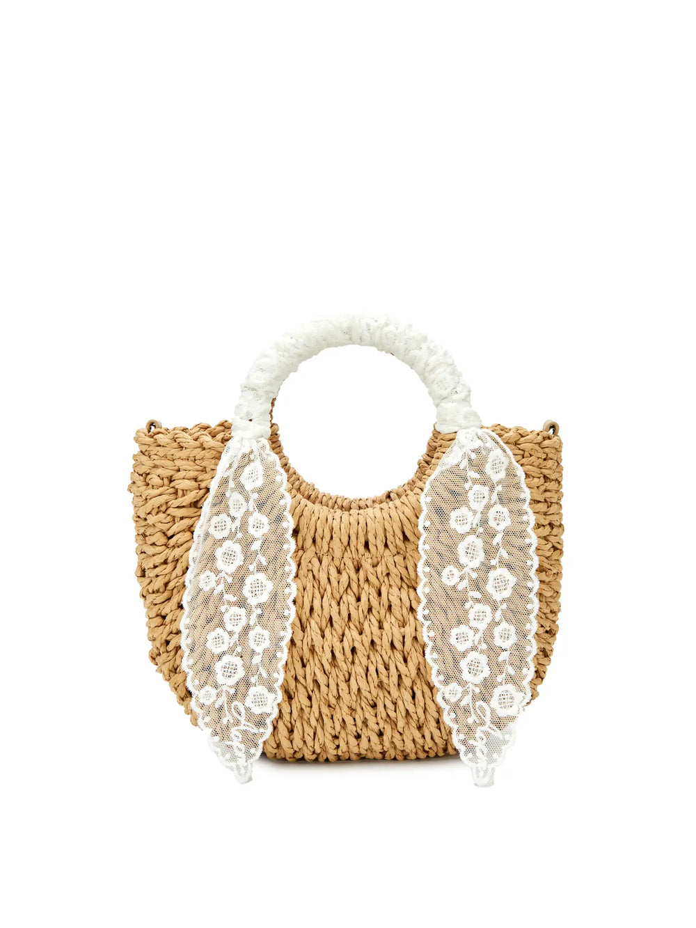 Fallon Top Handle Crossbody Bag - Beige