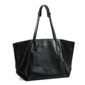 Large Vintage Leather Tote with Signature Luggage Tag