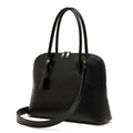 Women's Genuine Leather Dome Satchel with Signature Tassel