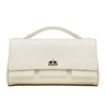 Women's Genuine Leather Designer Lock Clasp Shoulder Handbag