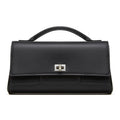 Women's Genuine Leather Designer Lock Clasp Shoulder Handbag