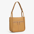 Women's Top Grain Leather Niche Luxury Bag – Dual-Zip Design with Removable Liner