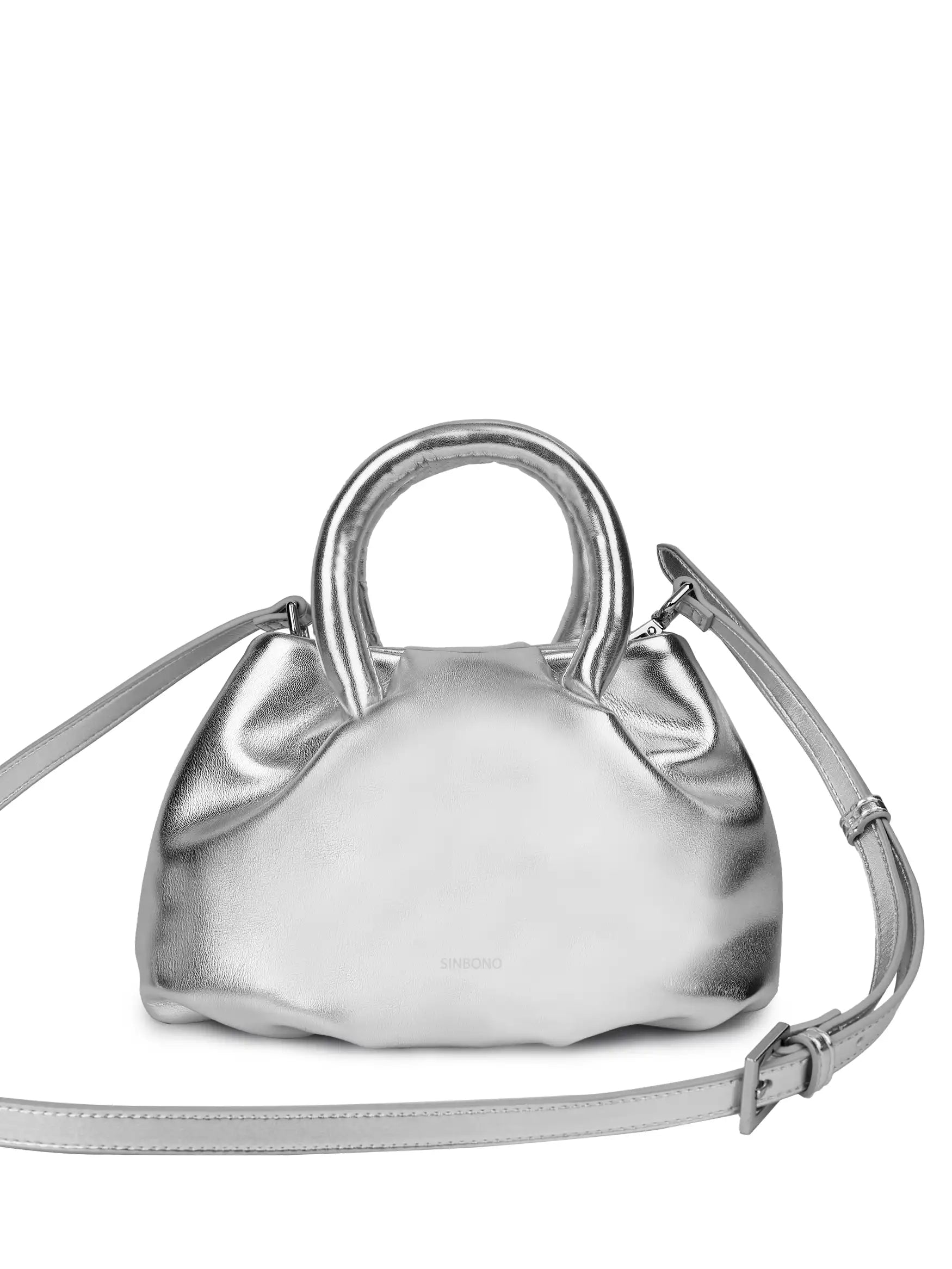 Gal Top Handle Crossbody Bag - Silver