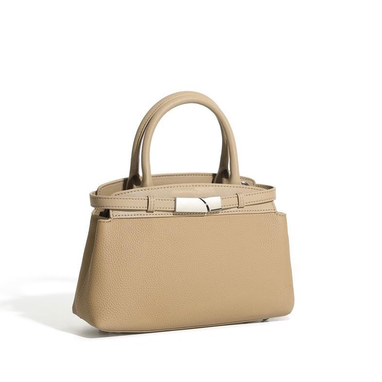 Women's Genuine Leather Crossbody Square Clutch Bag