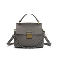 Women's Genuine Leather Shell Chain Crossbody Bag