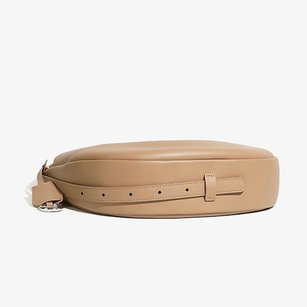 Women's Genuine Leather Designer Casual Crescent Bag
