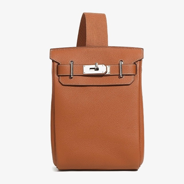Women's Top Grain Cowhide Crossbody Chest Bag