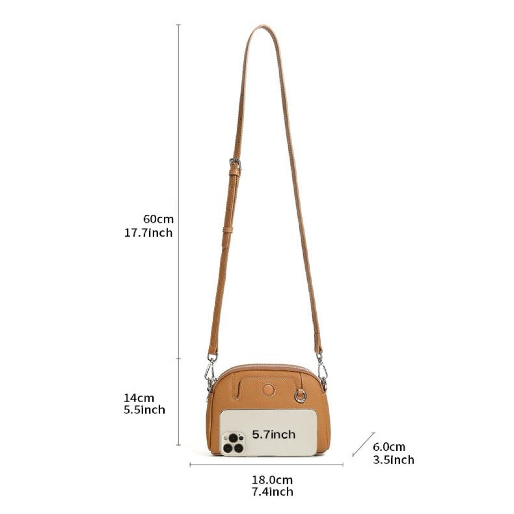 Women's Genuine Cowhide Shoulder Versatile Crossbody Bag