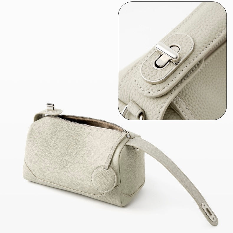 Women's Genuine Leather Boston Bag
