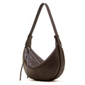 Women's Pebbled Leather Crescent Hobo Crossbody Bag