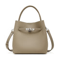 Women's Luxury Genuine Leather Basket Bucket Bag