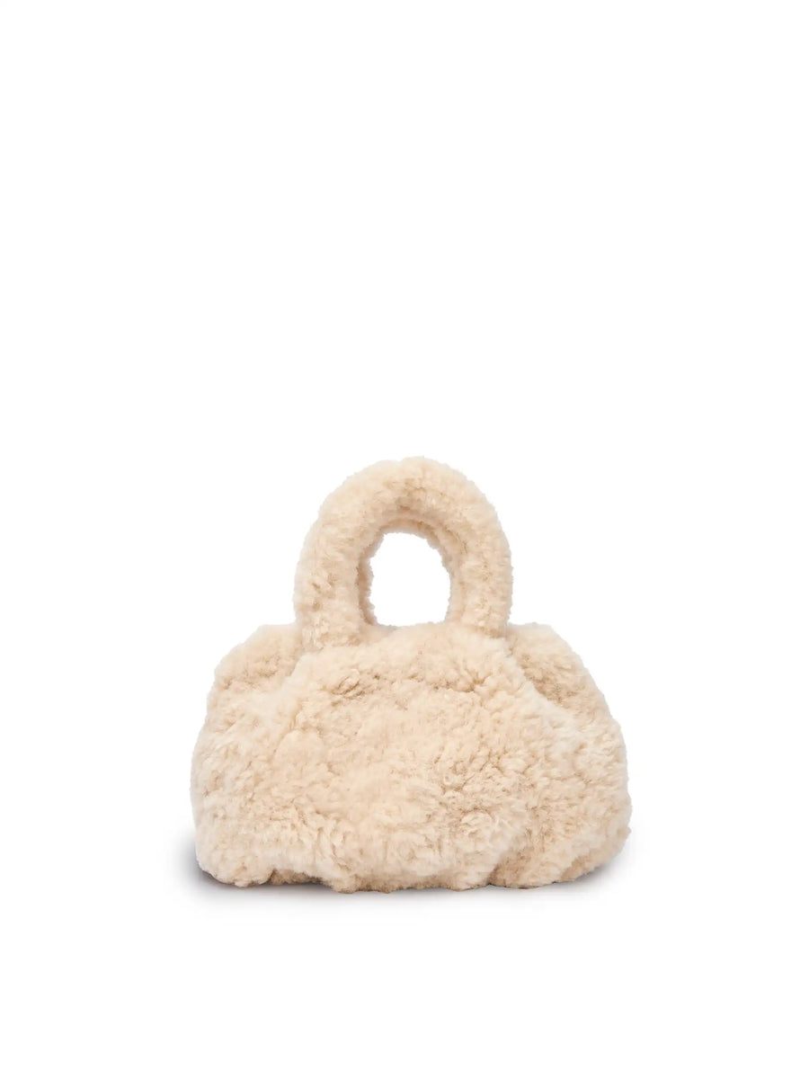Gal Top Handle Crossbody Bag -  Light Beige