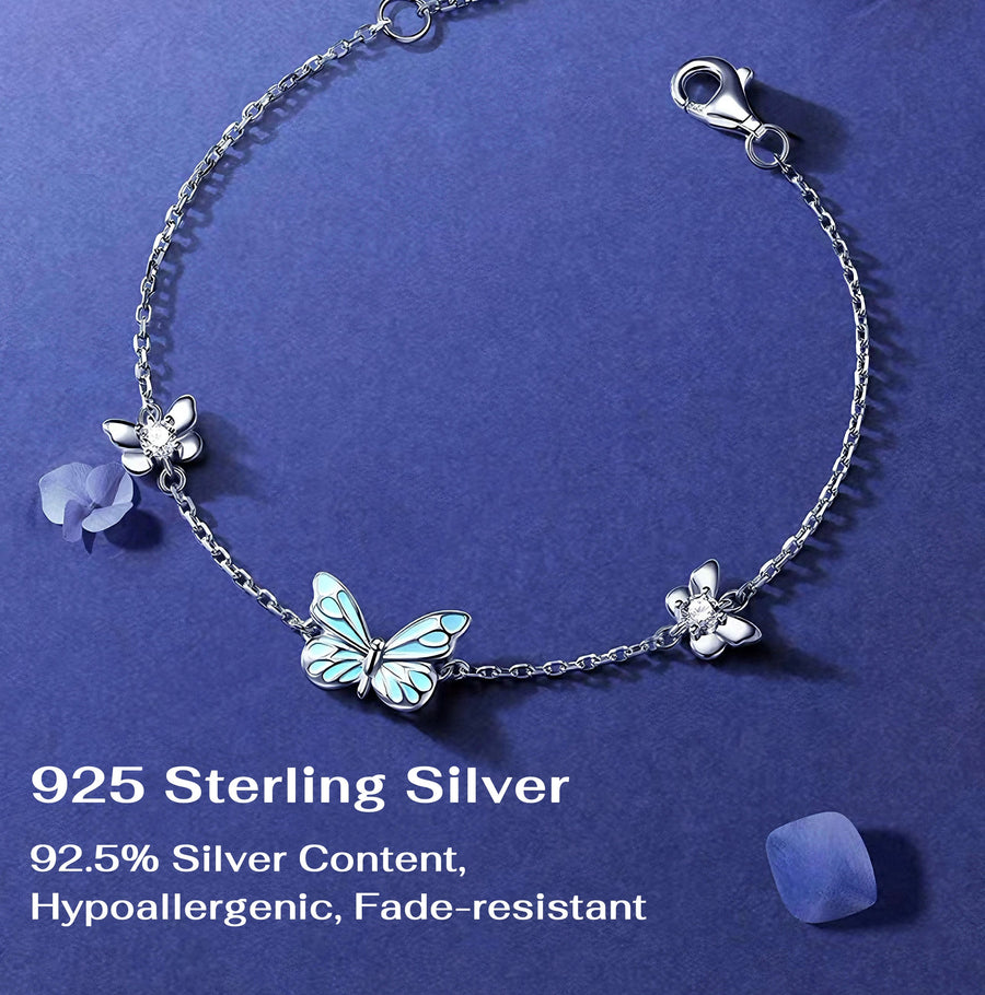 Luminous Dream Blue Butterfly Jewelry 4-in-1 Bundle