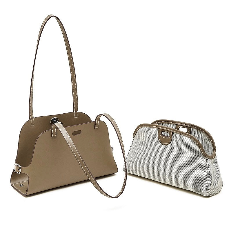 Women's Lumina Genuine Leather Dome Satchel