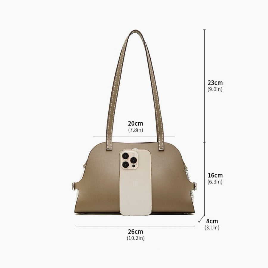 Women's Lumina Genuine Leather Dome Satchel