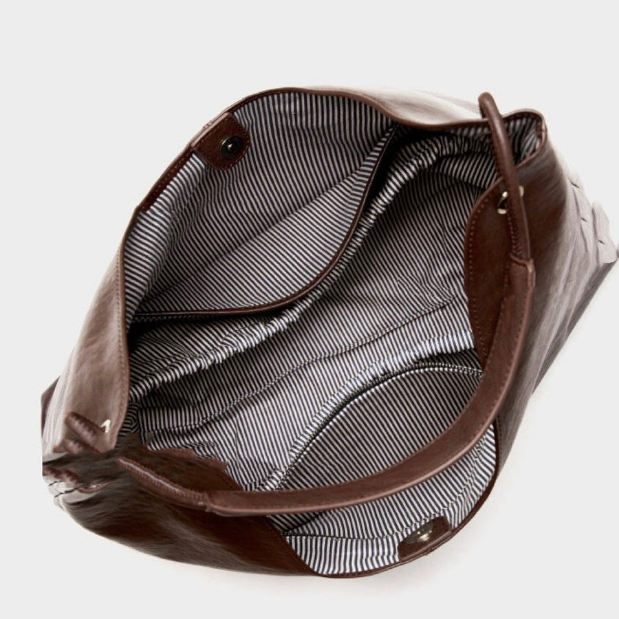 Large Capacity Minimalist Premium Genuine Leather Tote Bag