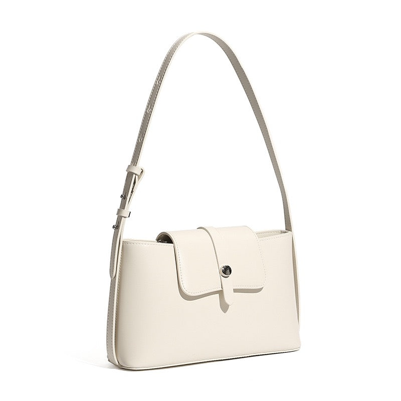 Commuter Elegant Versatile Handheld Shoulder Leather Bag